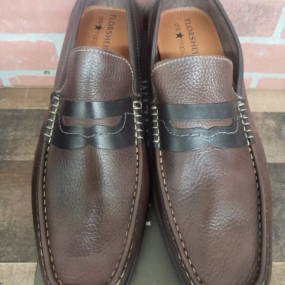 Florsheim Men\'s Brown Madrid Penny Leather Slip-on main image 4